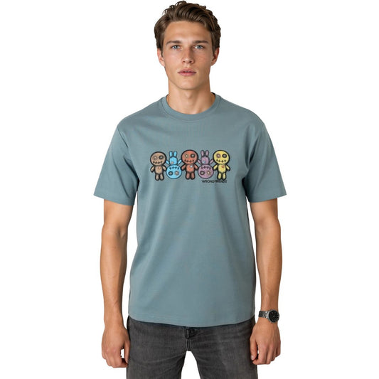 WRONG FRIENDS FRANKLIN T-SHIRT T-SHIRTS BLUE