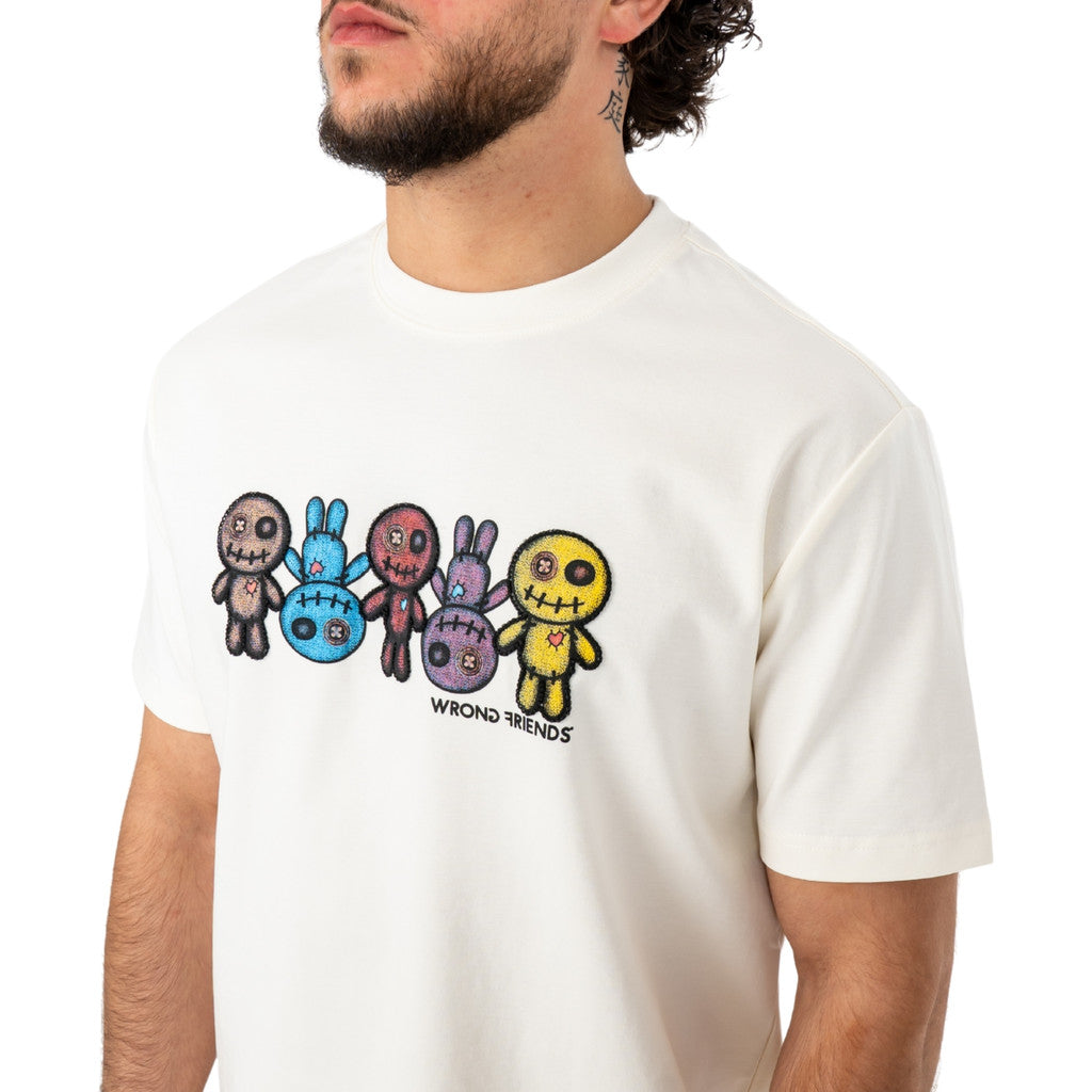 WRONG FRIENDS FRANKLIN T-SHIRT T-SHIRTS COCONUT WHITE