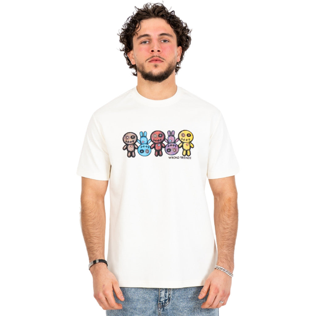 WRONG FRIENDS FRANKLIN T-SHIRT T-SHIRTS COCONUT WHITE