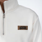 WRONG FRIENDS GILROY HALF ZIP SWEATER SWEATERS BEIGE