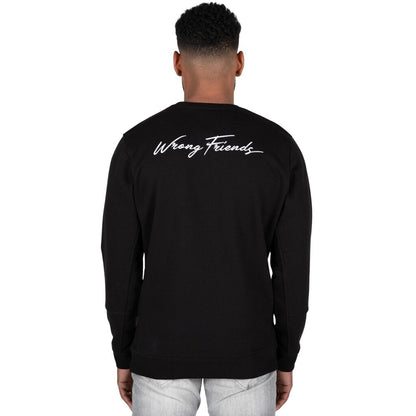 GRANADA CREWNECK SWEATSHIRT - BLACK - WRONG FRIENDS