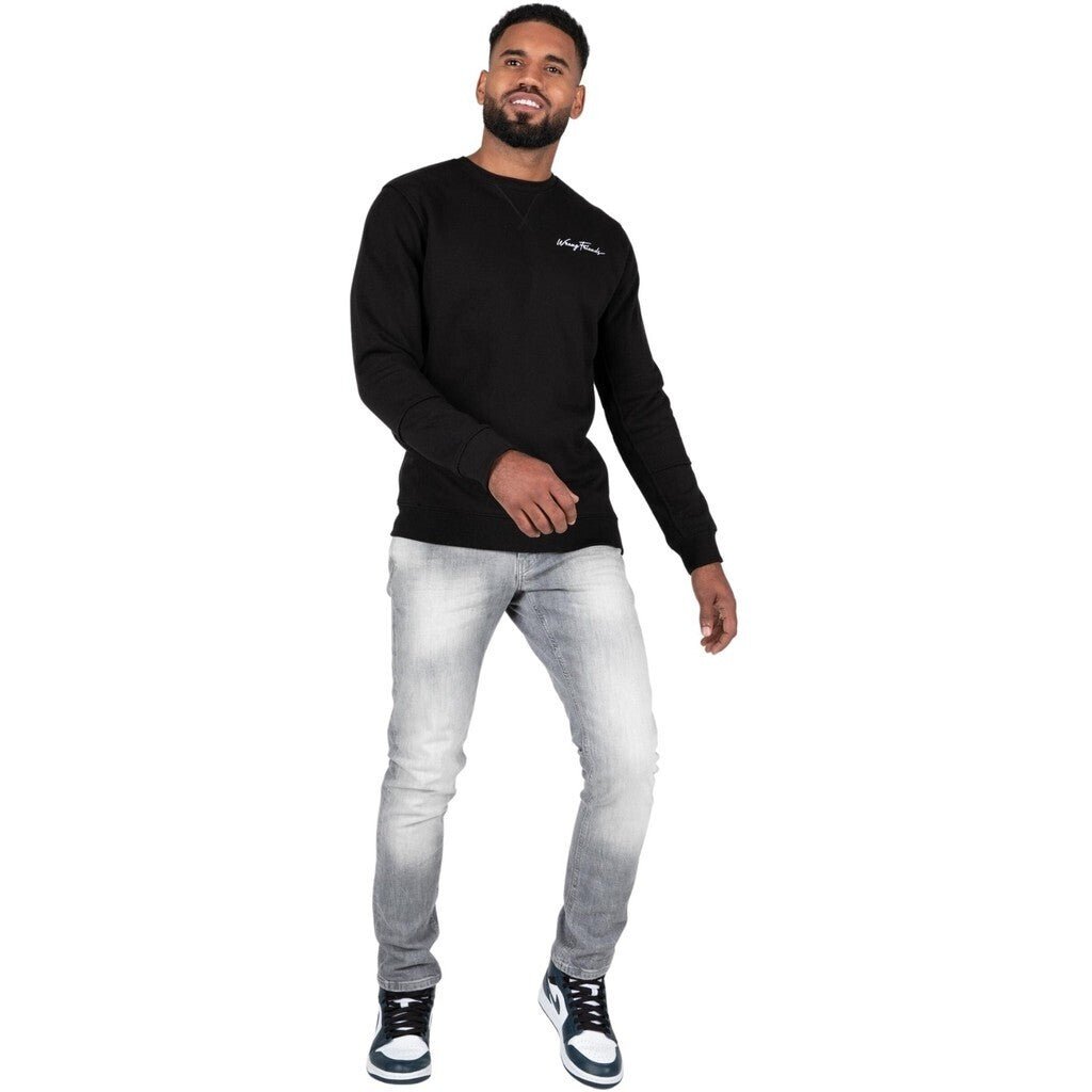 GRANADA CREWNECK SWEATSHIRT - BLACK - WRONG FRIENDS