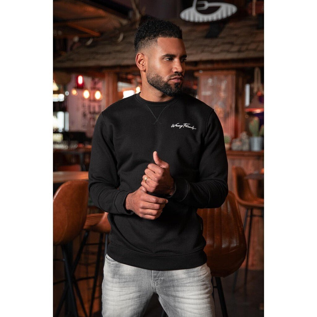 GRANADA CREWNECK SWEATSHIRT - BLACK - WRONG FRIENDS