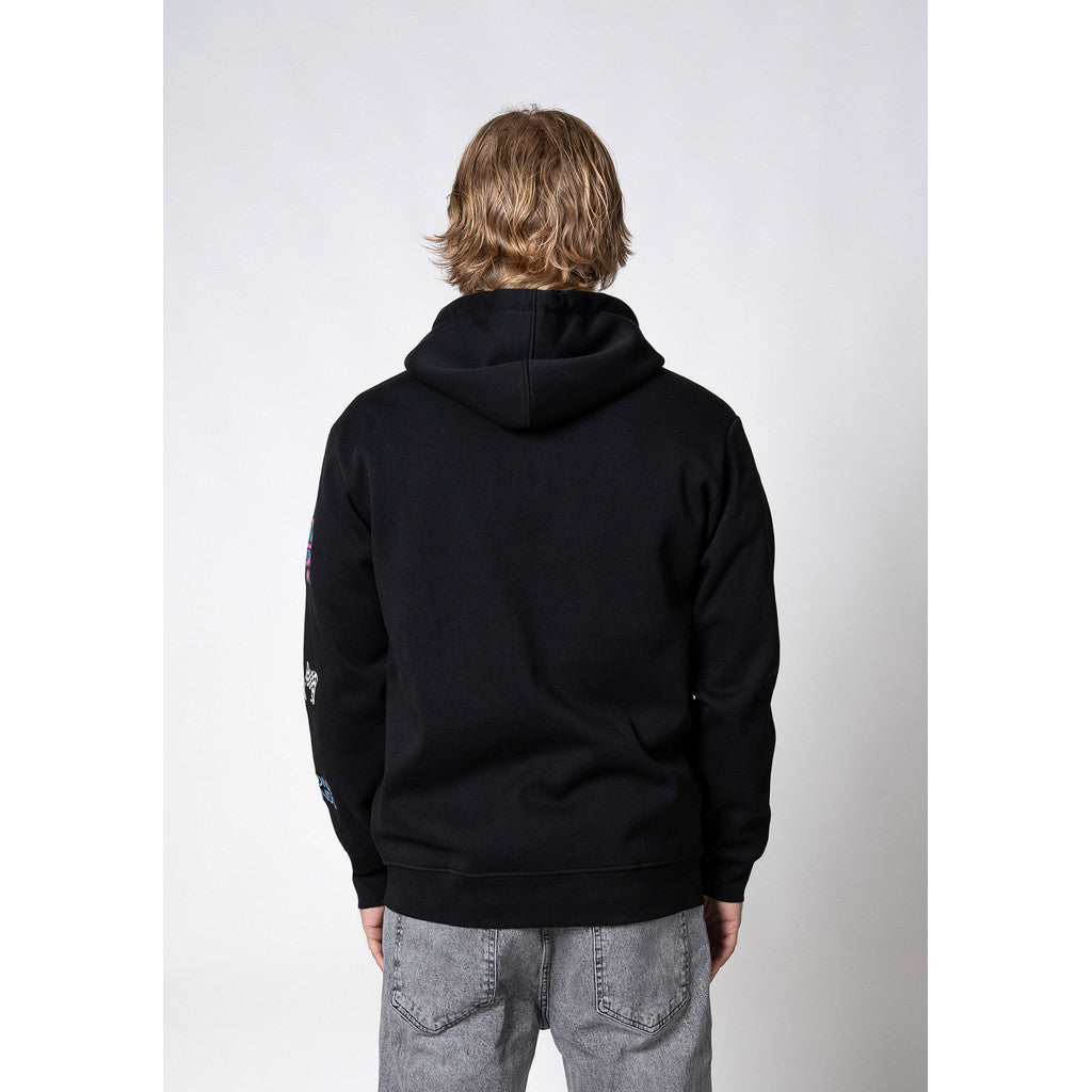 WRONG FRIENDS GUNNAR ZIPPED HOODIE HOODIES BLACK