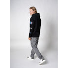 WRONG FRIENDS GUNNAR ZIPPED HOODIE HOODIES BLACK