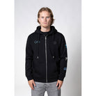 WRONG FRIENDS GUNNAR ZIPPED HOODIE HOODIES BLACK