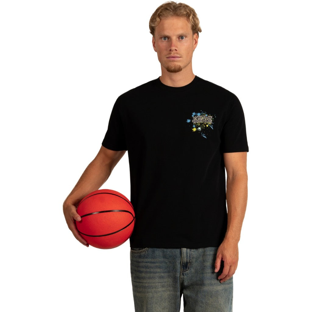 WRONG FRIENDS HAYS T-SHIRT T-SHIRTS BLACK