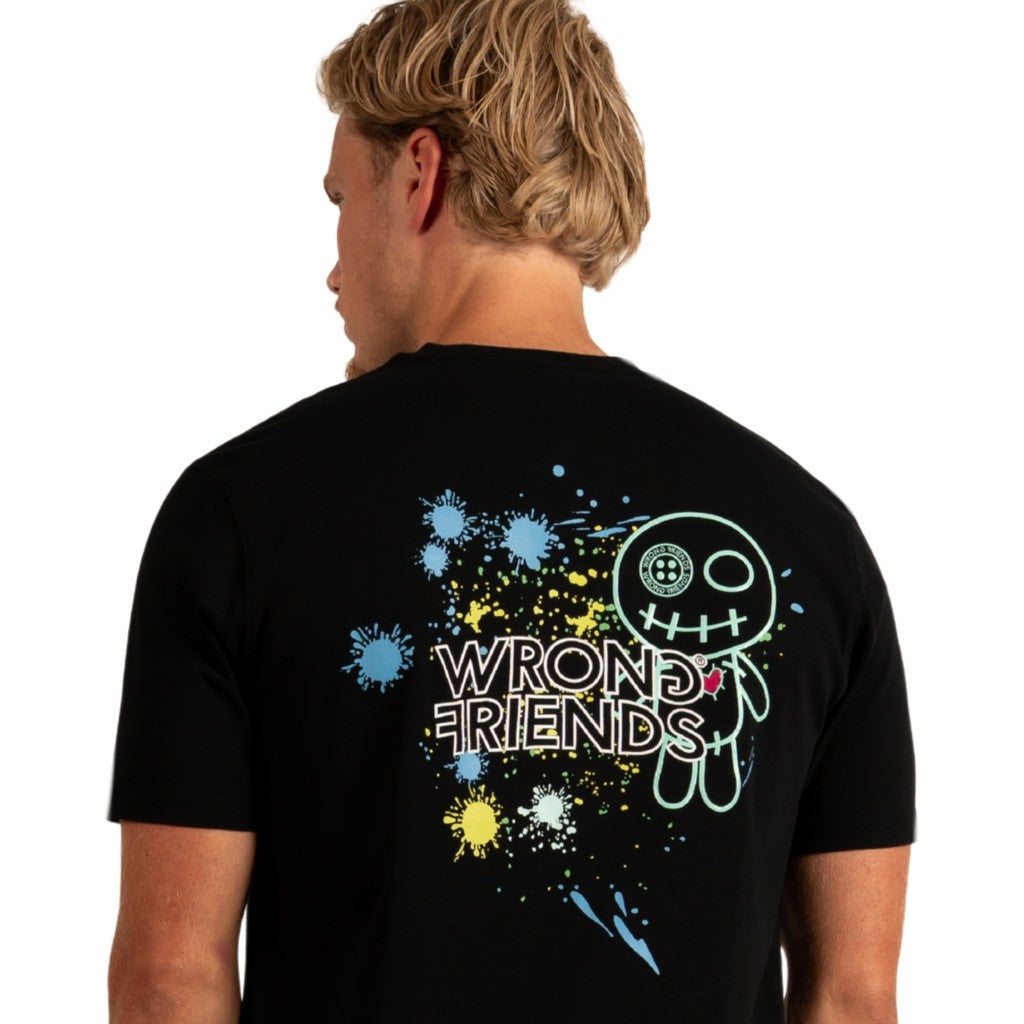 WRONG FRIENDS HAYS T-SHIRT T-SHIRTS BLACK