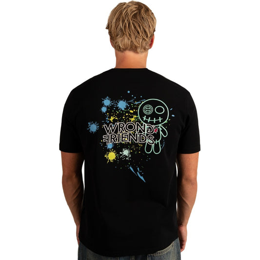 WRONG FRIENDS HAYS T-SHIRT T-SHIRTS BLACK