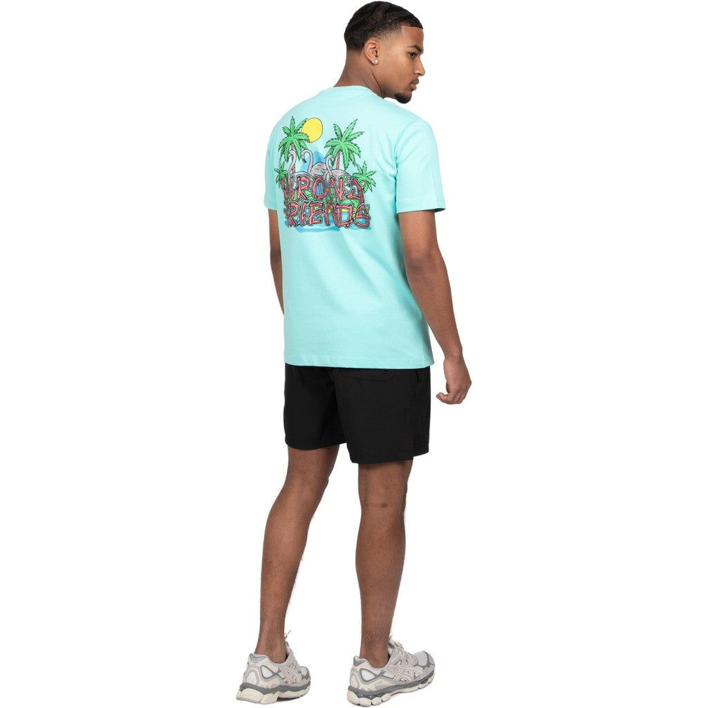 WRONG FRIENDS HONOLULU T-SHIRT T-SHIRTS LIGHT TURQUOISE
