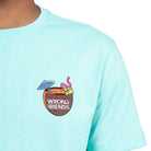WRONG FRIENDS HONOLULU T-SHIRT T-SHIRTS LIGHT TURQUOISE