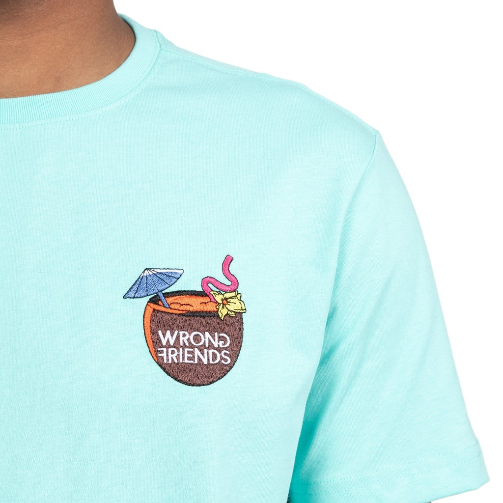 WRONG FRIENDS HONOLULU T-SHIRT T-SHIRTS LIGHT TURQUOISE
