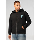 WRONG FRIENDS HUDSON ZIPPED HOODIE HOODIES BLACK