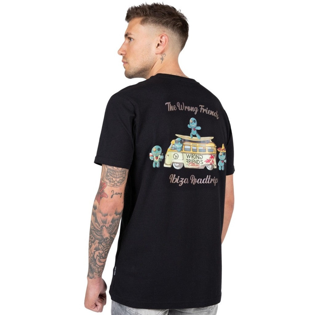 WRONG FRIENDS IBIZA T-SHIRT T-SHIRTS BLACK