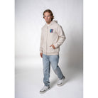 WRONG FRIENDS JUBA ZIPPED HOODIE HOODIES LIGHT GREY