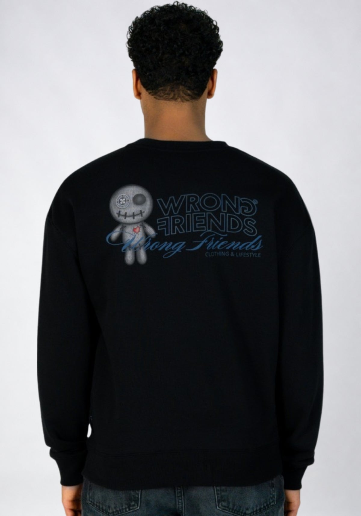 WRONG FRIENDS KALMAR SWEATER SWEATERS BLACK