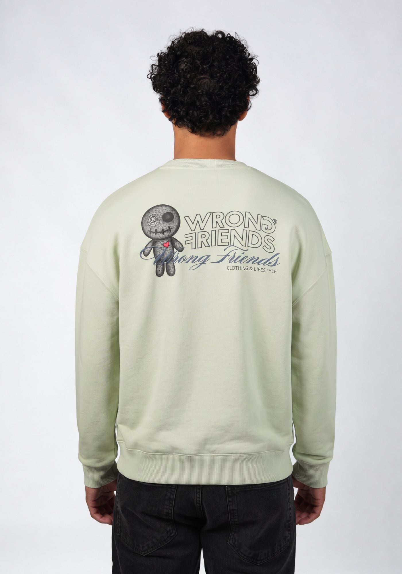 WRONG FRIENDS KALMAR SWEATER SWEATERS LIGHT GREEN