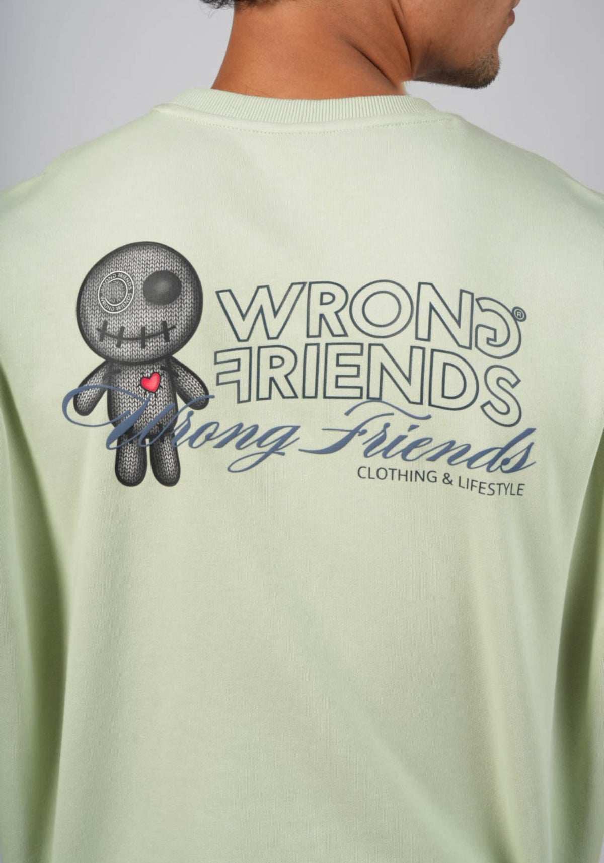 WRONG FRIENDS KALMAR SWEATER SWEATERS LIGHT GREEN