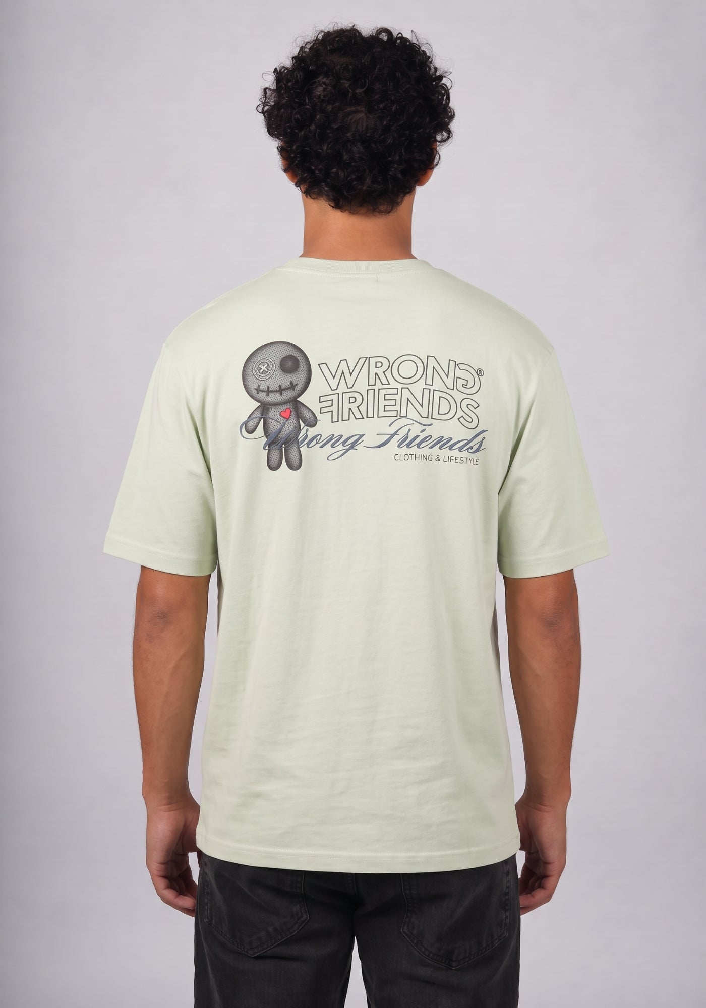 WRONG FRIENDS KALMAR T-SHIRT T-SHIRTS LIGHT GREEN