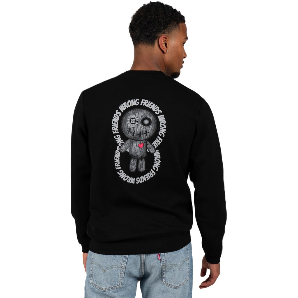 WRONG FRIENDS KIOWA SWEATER  BLACK