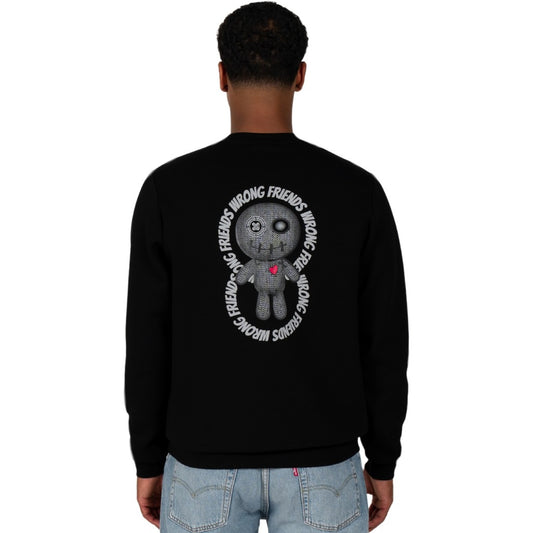 WRONG FRIENDS KIOWA SWEATER  BLACK