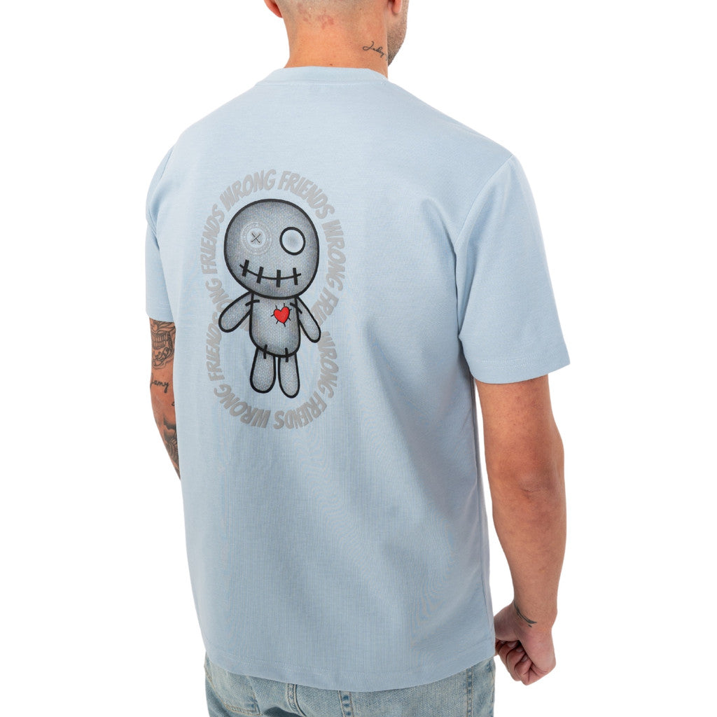 WRONG FRIENDS KIOWA T-SHIRT  LIGHT BLUE
