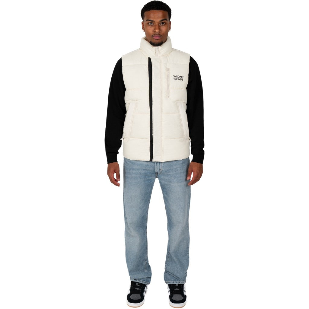 WRONG FRIENDS LAFAYETTE BODYWARMER BODYWARMER COCONUT WHITE