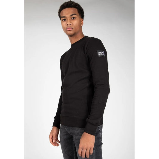 WRONG FRIENDS LEON CREWNECK SWEATSHIRT SWEATERS BLACK