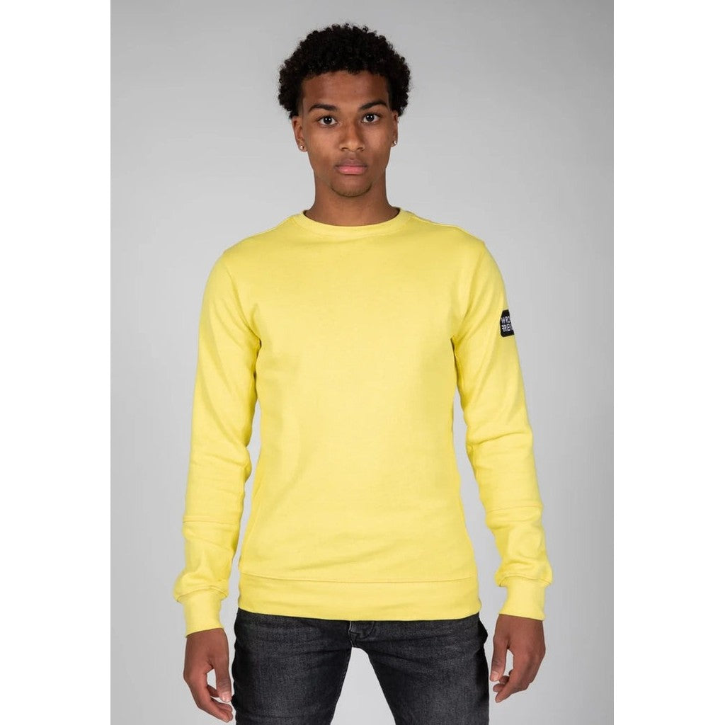 WRONG FRIENDS LEON CREWNECK SWEATSHIRT SWEATERS YELLOW