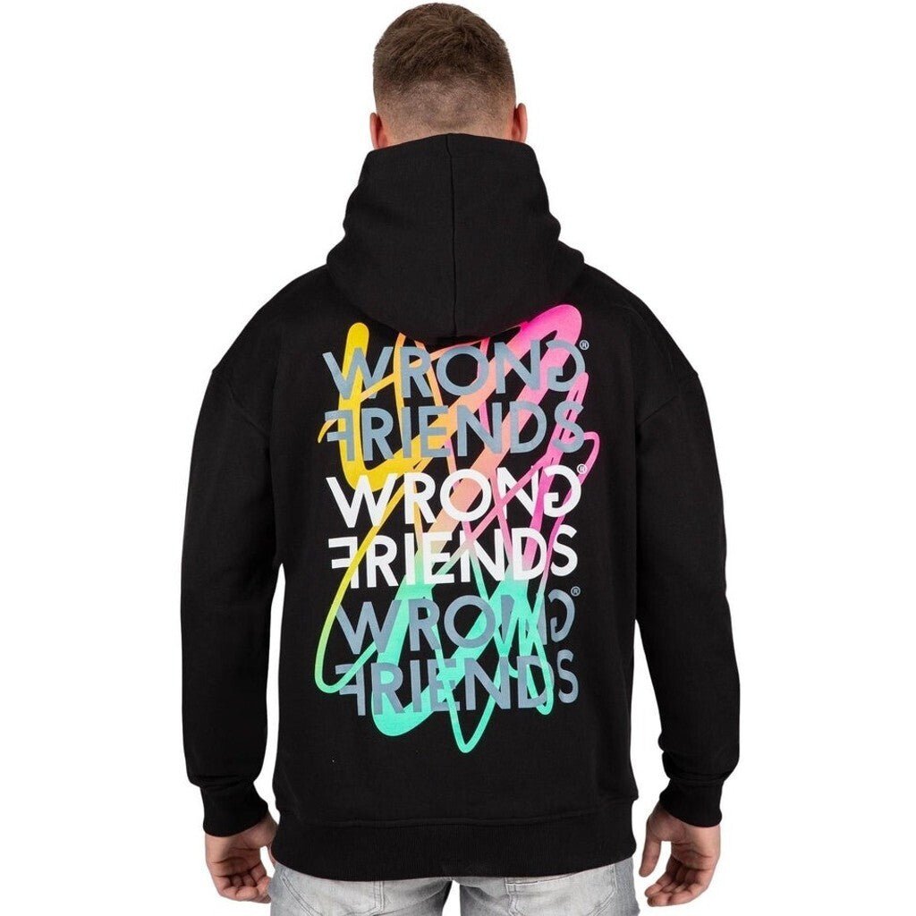 LIMA HOODIE - BLACK - WRONG FRIENDS