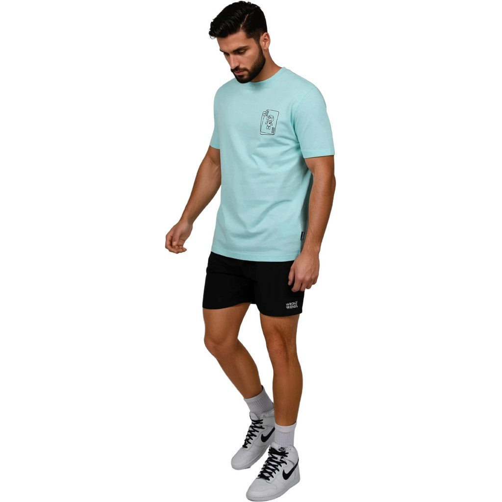 WRONG FRIENDS LOS PRADOS T-SHIRT T-SHIRTS LIGHT BLUE