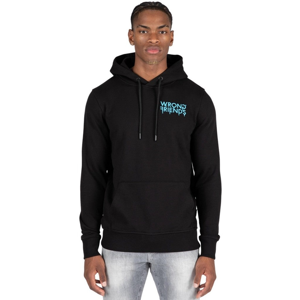 WRONG FRIENDS LUCCA HOODIE HOODIES BLACK/BLUE