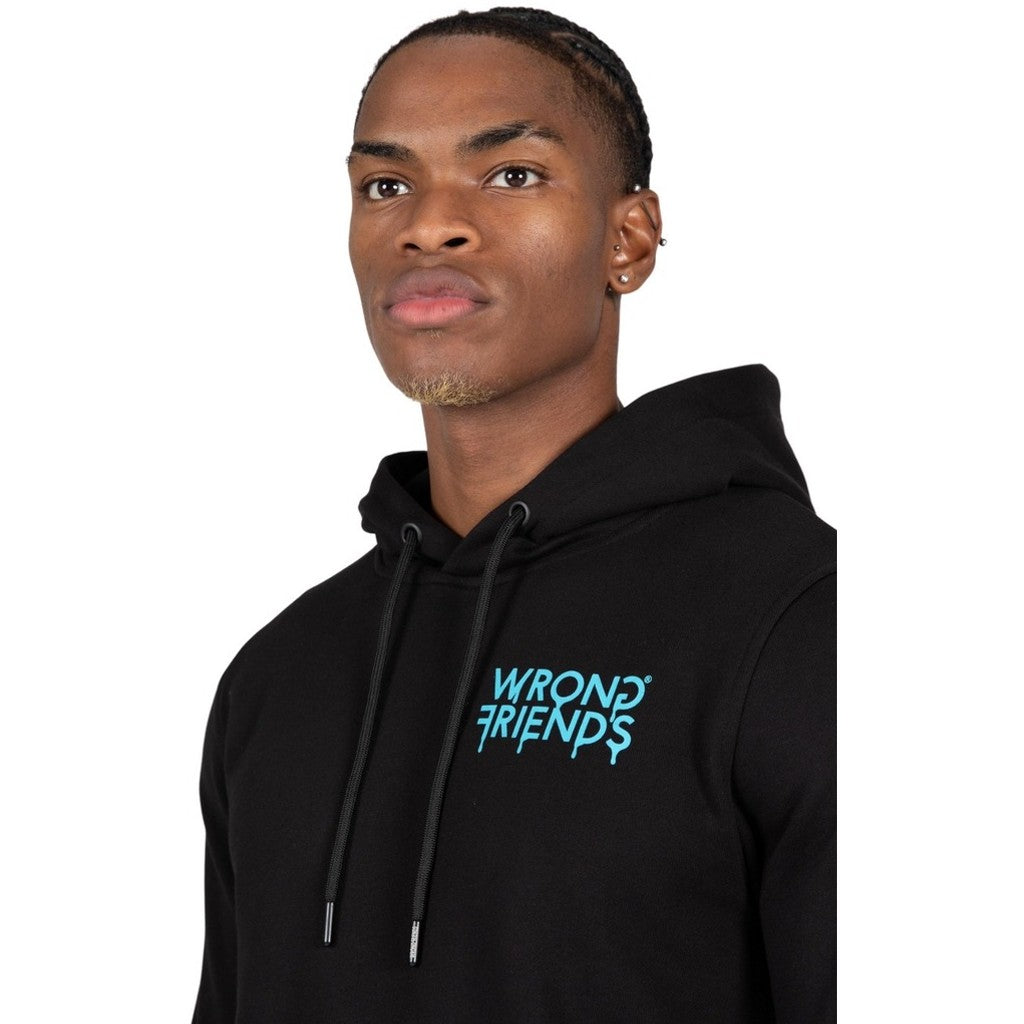 WRONG FRIENDS LUCCA HOODIE HOODIES BLACK/BLUE