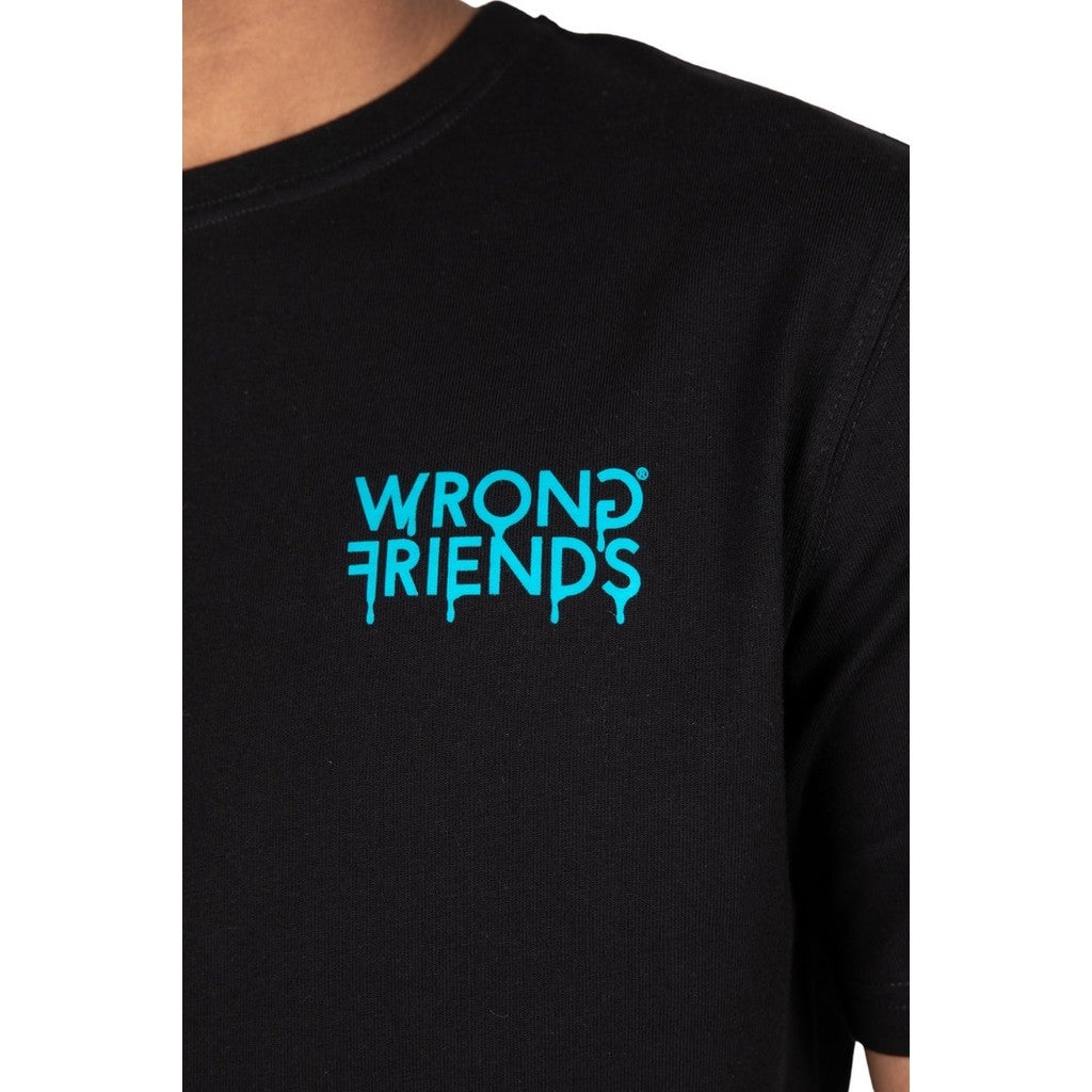 WRONG FRIENDS LUCCA T-SHIRT T-SHIRTS BLACK/BLUE
