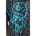 WRONG FRIENDS LUCCA T-SHIRT T-SHIRTS BLACK/BLUE