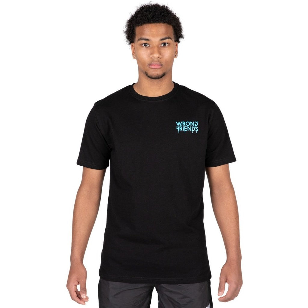 WRONG FRIENDS LUCCA T-SHIRT T-SHIRTS BLACK/BLUE