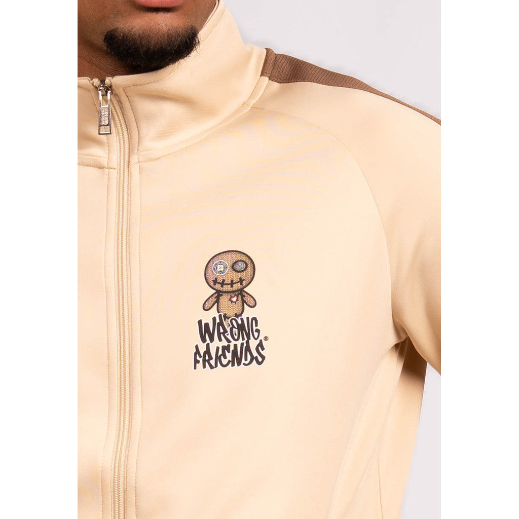 WRONG FRIENDS MAUPIN TRACK JACKET TRACKSUITS BEIGE