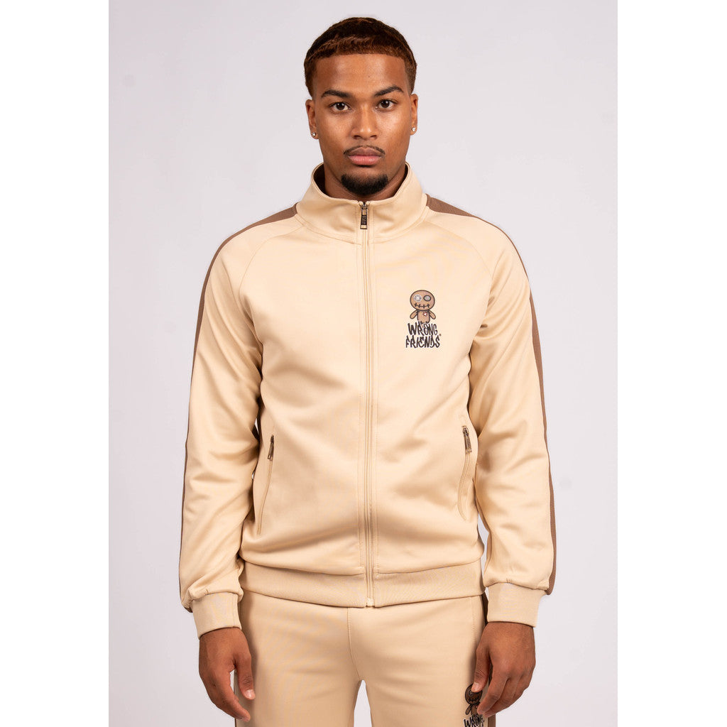 WRONG FRIENDS MAUPIN TRACK JACKET TRACKSUITS BEIGE