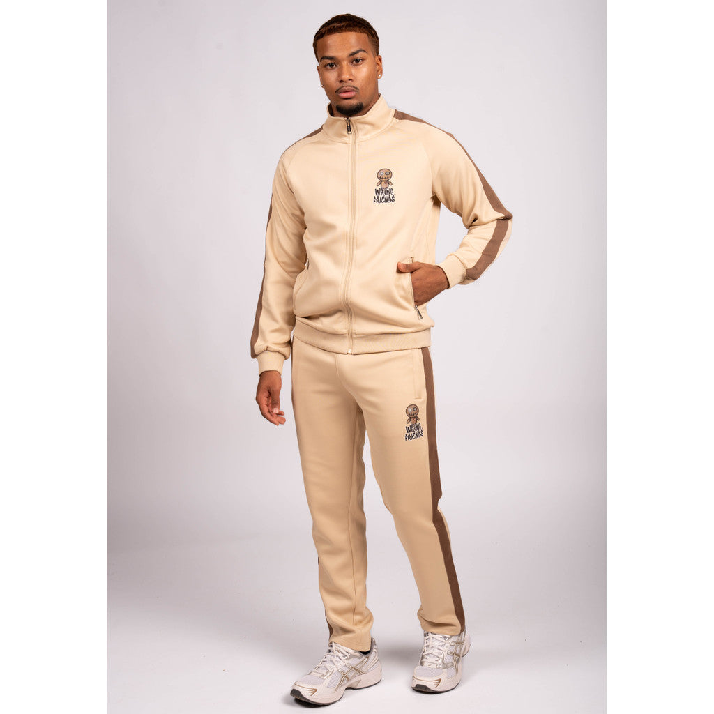 WRONG FRIENDS MAUPIN TRACK JACKET TRACKSUITS BEIGE