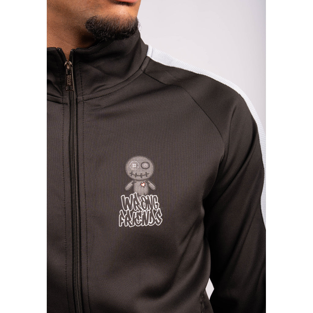 WRONG FRIENDS MAUPIN TRACK JACKET TRACKSUITS BLACK