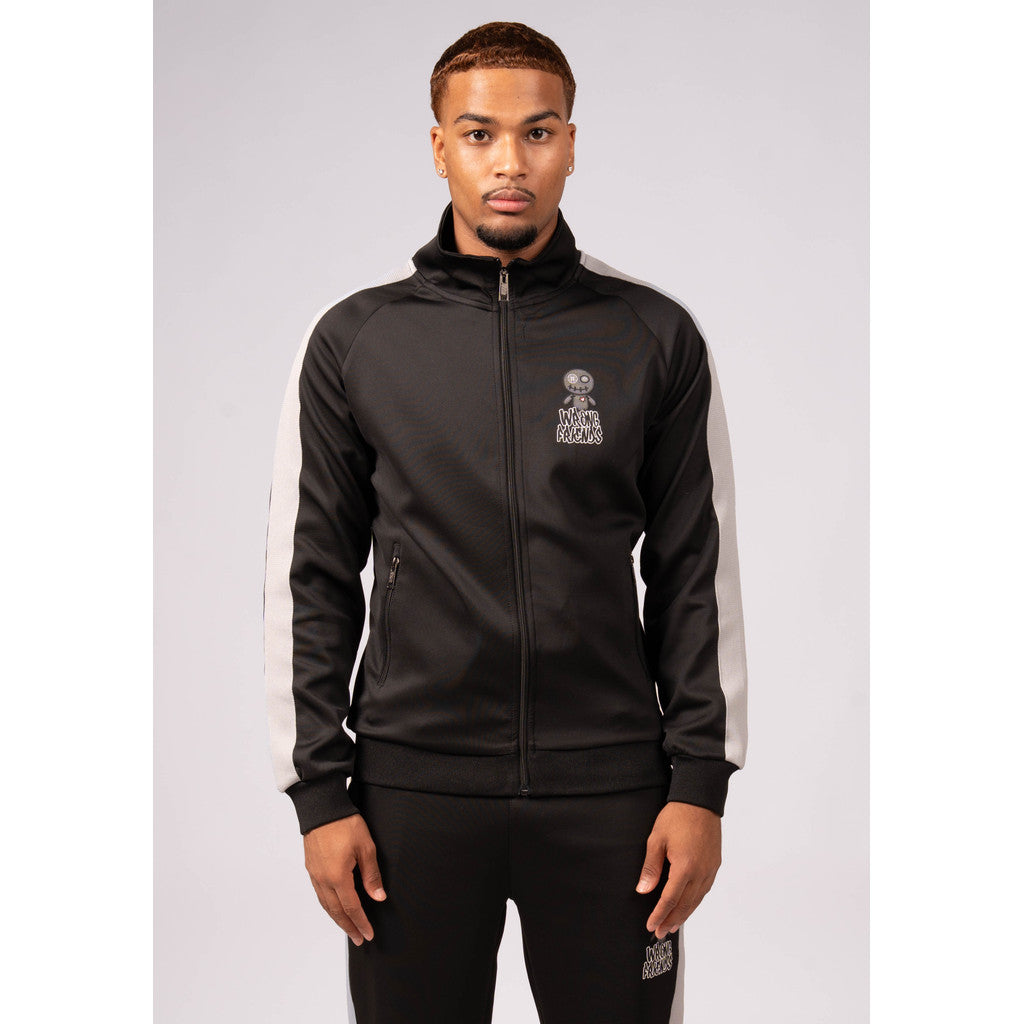 WRONG FRIENDS MAUPIN TRACK JACKET TRACKSUITS BLACK