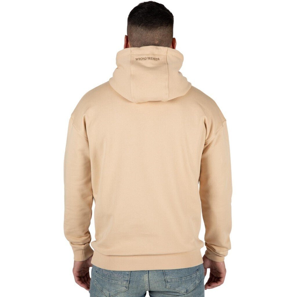 WRONG FRIENDS NAMEN HOODIE HOODIES BEIGE