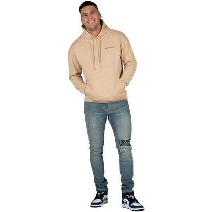 WRONG FRIENDS NAMEN HOODIE HOODIES BEIGE