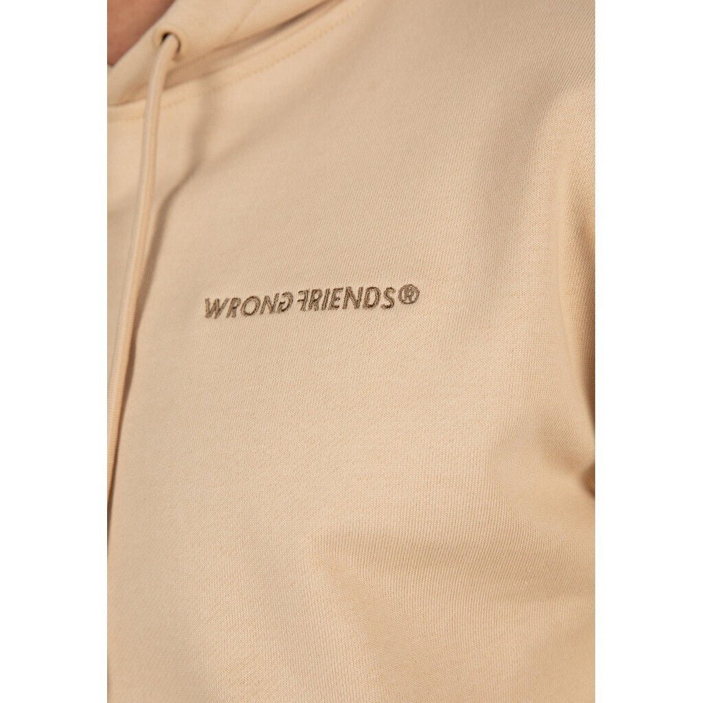 WRONG FRIENDS NAMEN HOODIE HOODIES BEIGE