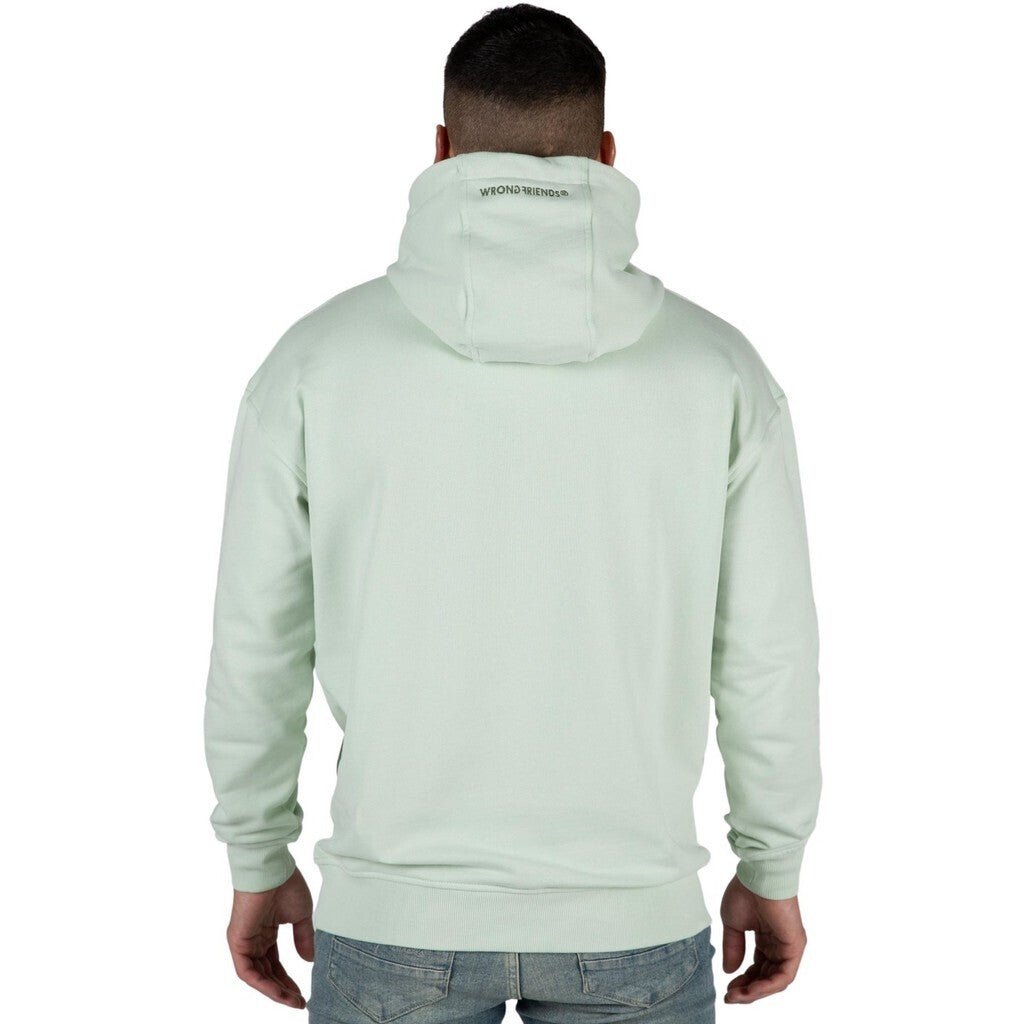 WRONG FRIENDS NAMEN HOODIE HOODIES LIGHT GREEN