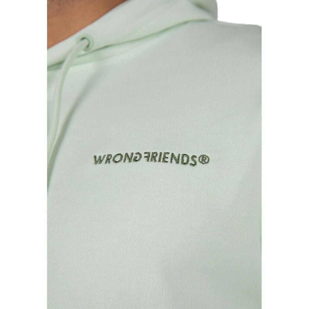WRONG FRIENDS NAMEN HOODIE HOODIES LIGHT GREEN