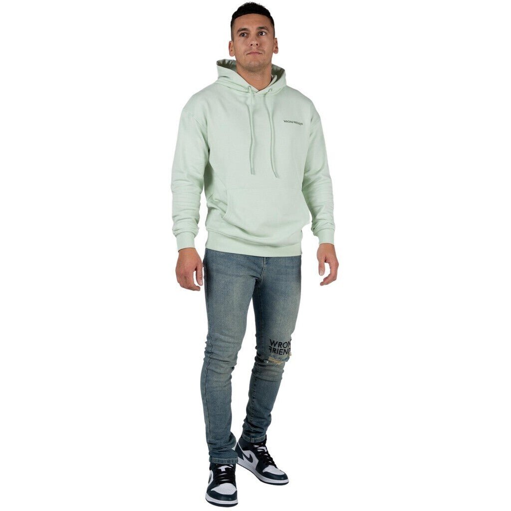 WRONG FRIENDS NAMEN HOODIE HOODIES LIGHT GREEN