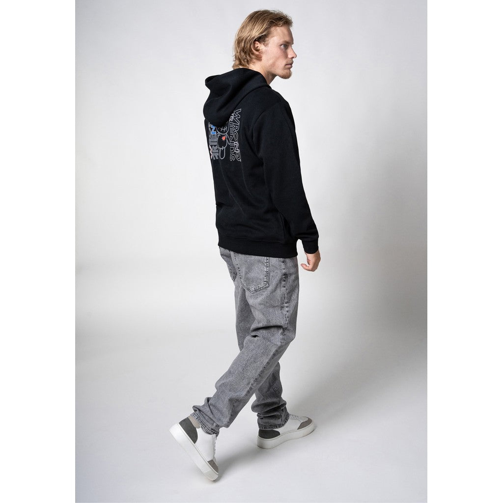 WRONG FRIENDS NELSON HALF ZIP HOODIE HOODIES BLACK