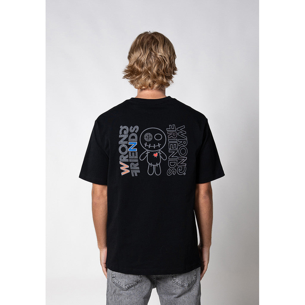 WRONG FRIENDS NELSON T-SHIRT T-SHIRTS BLACK