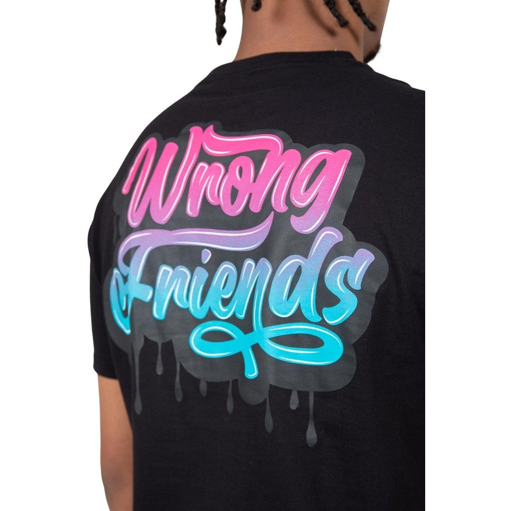 WRONG FRIENDS NERJA T-SHIRT T-SHIRTS BLACK